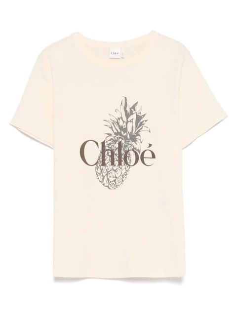 Chloé cotton t-shirt - Neutrals - zdjęcie produktu nr 1