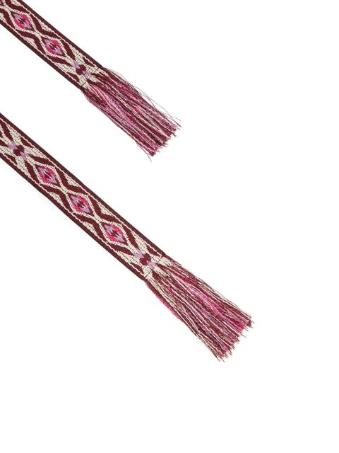 ISABEL MARANT ETKI geometric-pattern belt - Pink - zdjęcie produktu nr 2