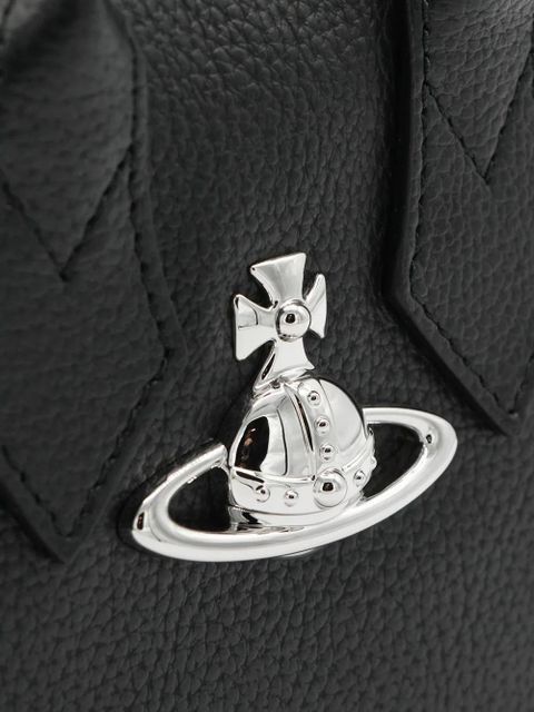 Vivienne Westwood orb-plaque top-handles bag - Black