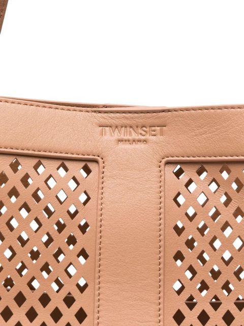 TWINSET laser-cut tote bag - Neutrals