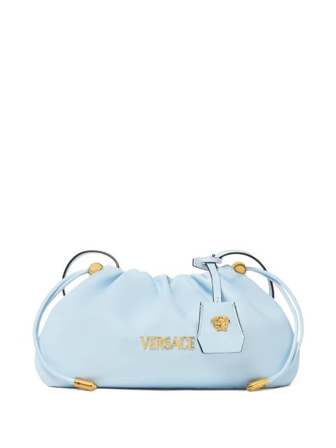 Versace mini Tag logo clutch bag - Blue - zdjęcie produktu nr 1