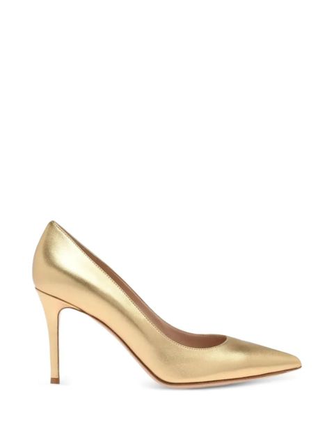 Gianvito Rossi metallic leather pumps - Gold - zdjęcie produktu nr 1