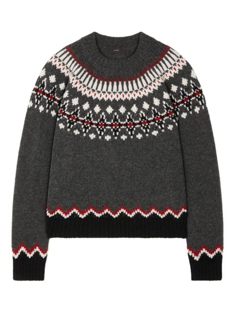 Alanui fairisle-pattern sweater - Grey