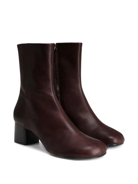 LEMAIRE 55mm Anatomic round-toe boots - Brown - zdjęcie produktu nr 2