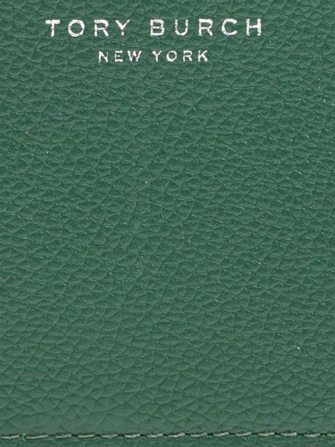Tory Burch zip leather wallet - Green