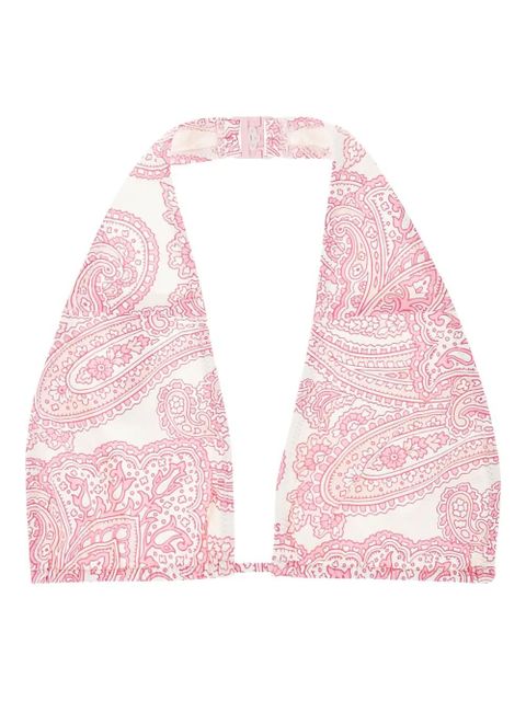 MC2 Saint Barth paisley halter bikini top - Pink - zdjęcie produktu nr 1