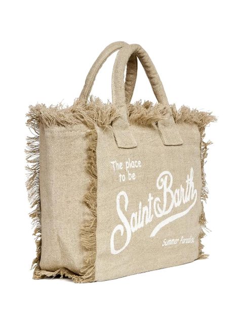 MC2 Saint Barth Colette fringed tote bag - Neutrals