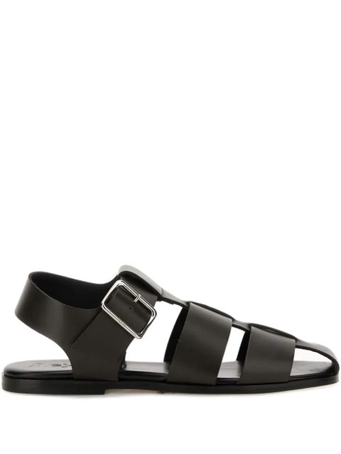 Aeyde buckle-fastening leather sandals - Brown - zdjęcie produktu nr 1