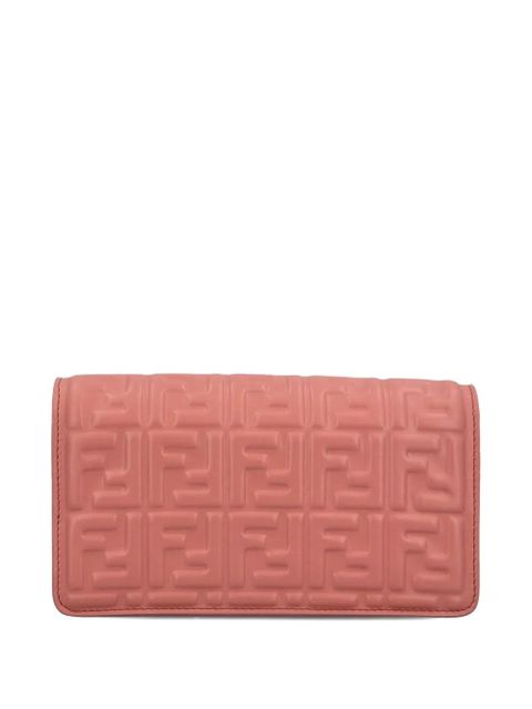 FENDI baguette embossed-logo leather wallet - Pink - zdjęcie produktu nr 2