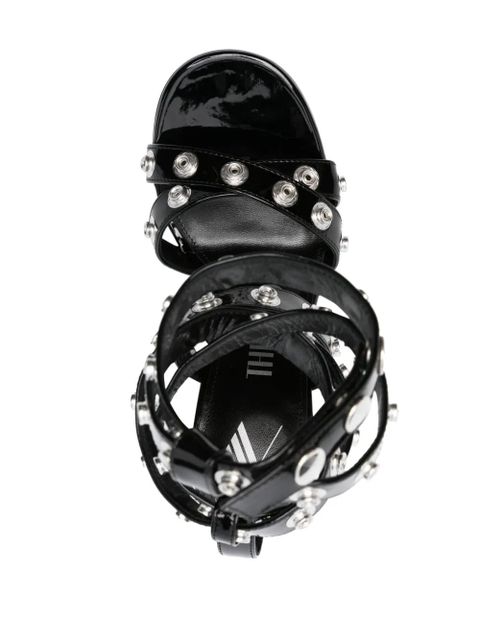 The Attico Cosmic 110mm sandals - Black