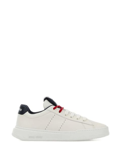 Miu Miu leather sneakers - White - zdjęcie produktu nr 1