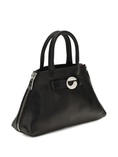 Coperni Mini Data zip-detail leather tote bag - Black - zdjęcie produktu nr 2