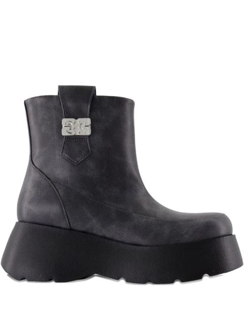 GANNI leather ankle boots - Black - zdjęcie produktu nr 1