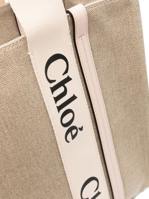 Chloé medium Woody tote bag - Neutrals