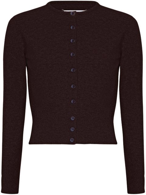 Maison Margiela virgin wool cardigan - Brown - zdjęcie produktu nr 1