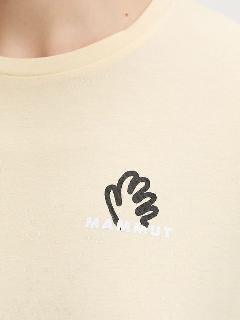 Mammut t-shirt bawełniany Massone damski kolor beżowy 1017-05244