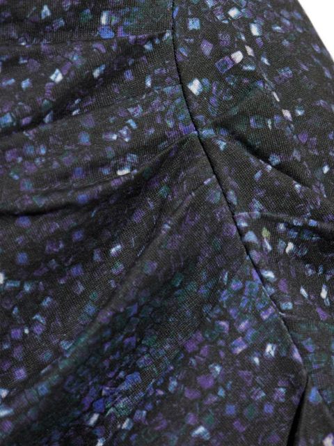 ISABEL MARANT printed side-split dress - Black