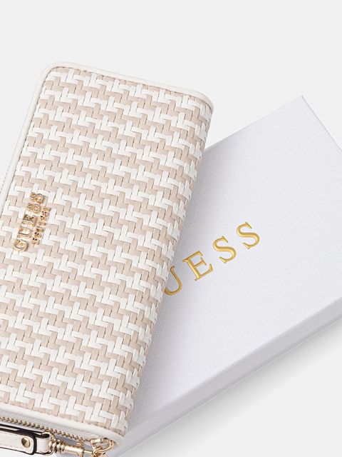 Guess portfel MIREMA damski kolor beżowy SWWG96 31146