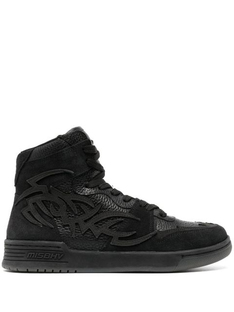 MISBHV panelled high-top leather sneakers - Black - zdjęcie produktu nr 1