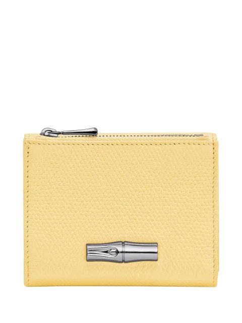 Longchamp Le Roseau zippered wallet - Yellow