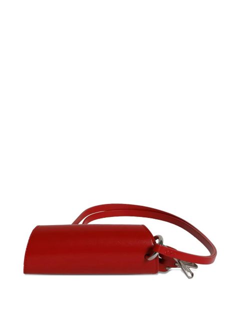 Jil Sander cylindrical keyring wallet - Red