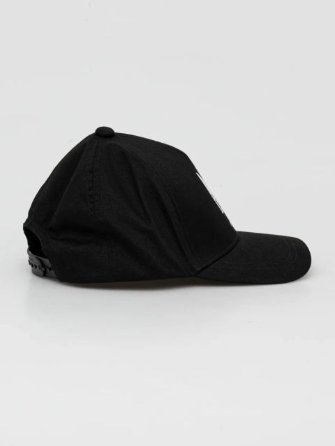 Armani Exchange czapka z daszkiem bawełniana kolor czarny z nadrukiem XW001179 AF14711