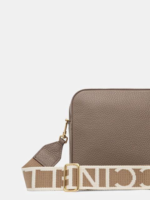 Coccinelle torebka skórzana kolor brązowy