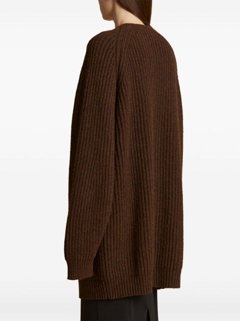KHAITE Jina cardigan - Brown