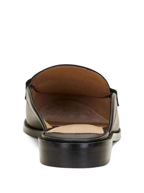 Lauren Ralph Lauren penny-slot leather mules - Black