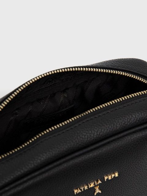 Patrizia Pepe Torebka skórzana kolor czarny CB8985 L001
