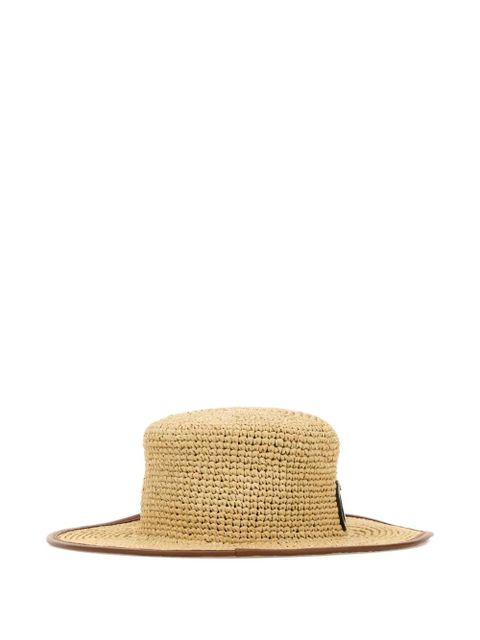 Gucci Double G straw hat - Neutrals