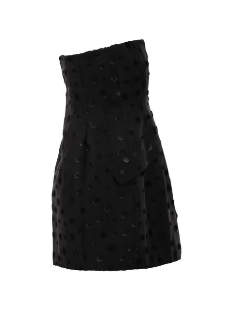 Sportmax polka-dot mini dress - Black