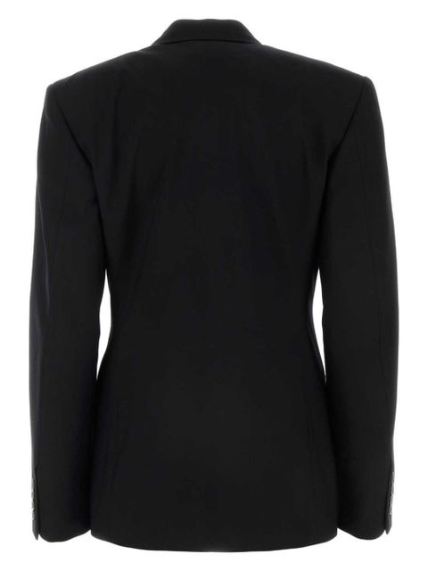Balenciaga single-breasted wool blazer - Black