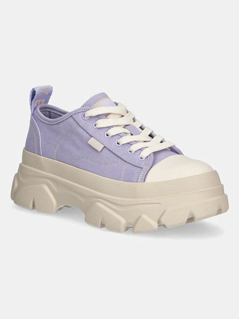 Buffalo tenisówki Cade Lace Up Lo damskie kolor fioletowy 1636324-LAV - zdjęcie produktu nr 1