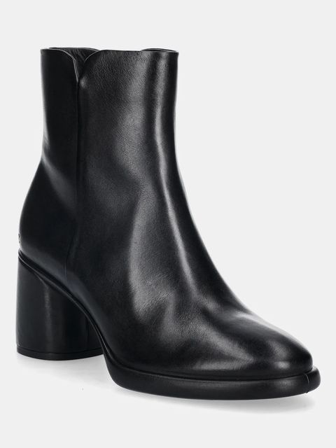 Ecco botki skórzane Sculpted Lx 55 Boot damskie kolor czarny na słupku 222613-01001 - zdjęcie produktu nr 1