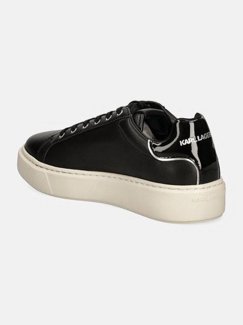 Karl Lagerfeld sneakersy skórzane MAXI KUP kolor czarny KL62212