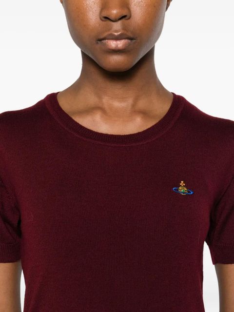Vivienne Westwood orb-detail short-sleeve top - Red