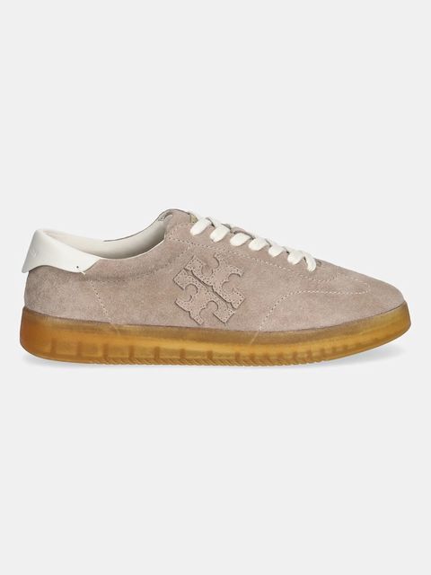 Tory Burch sneakersy zamszowe Phoenix Sneaker damskie kolor beżowy 166688.650