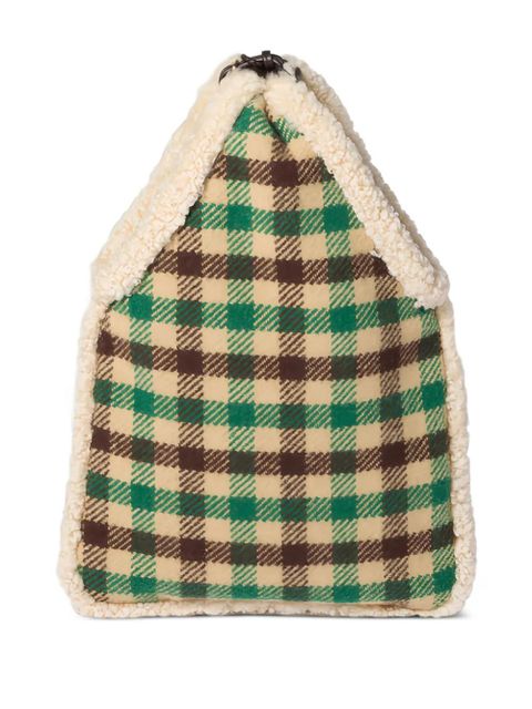 Miu Miu check-pattern shoulder bag - Green