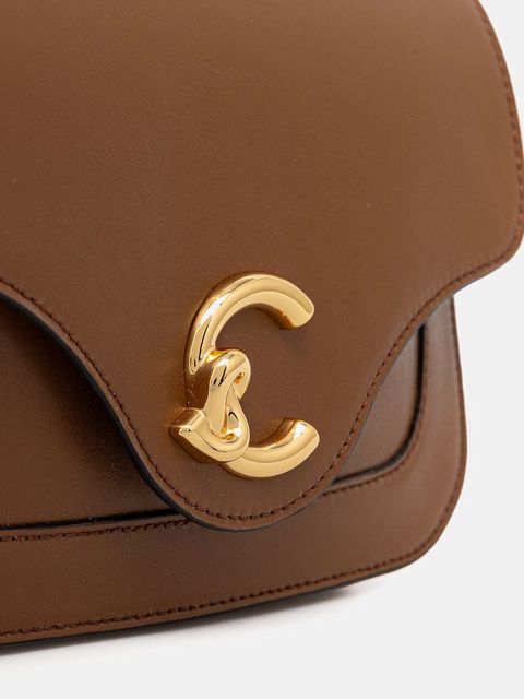 Coccinelle torebka skórzana kolor brązowy E1 SSK 15 01 01