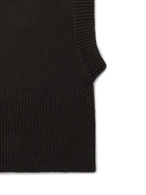 Almada Label knitted balaclava - Brown