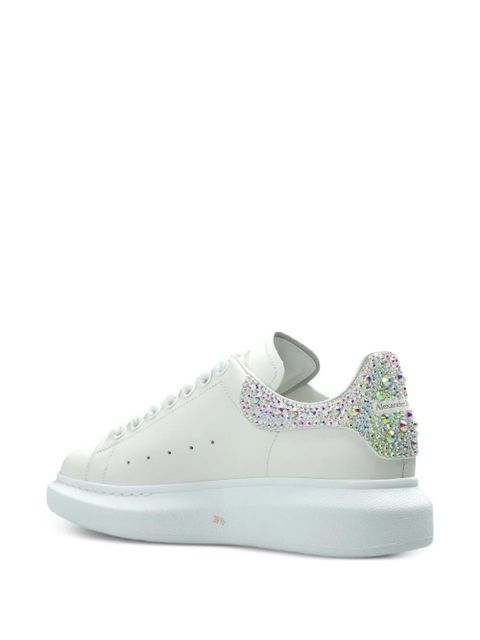 Alexander McQueen embellished lace-up sneakers - White