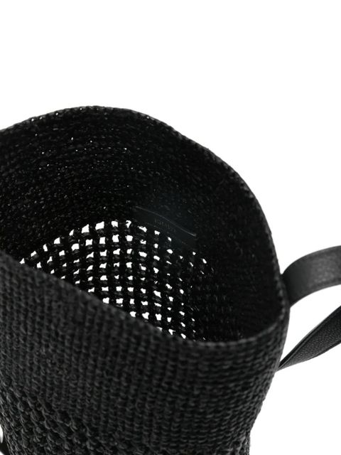 KHAITE small Billie woven shoulder bucket bag - Black - zdjęcie produktu nr 2