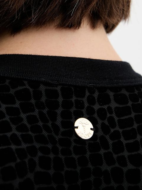 Joop! sukienka kolor czarny midi dopasowana 30048292