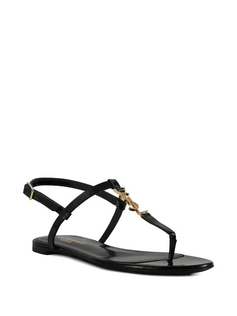 Saint Laurent logo strap sandals - Black - zdjęcie produktu nr 2