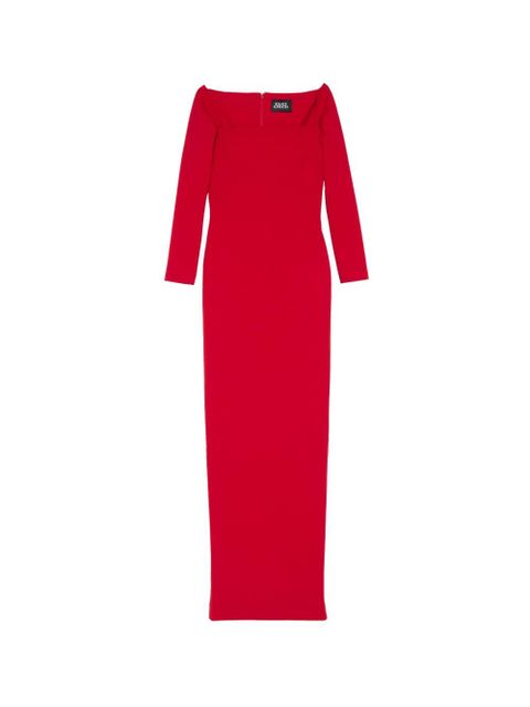 Solace London Lolita long-sleeve maxi dress - Red - zdjęcie produktu nr 1