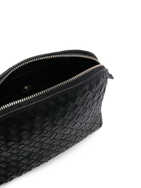 DRAGON DIFFUSION woven leather shoulder bag - Black