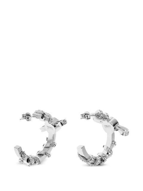 Versace embellished hoop earrings - Silver - zdjęcie produktu nr 2