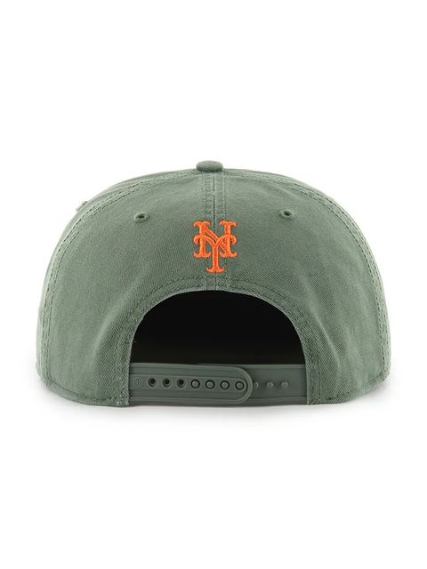 47 brand czapka z daszkiem bawełniana MLB New York Mets kolor zielony B-CARRL16GWP-MS - zdjęcie produktu nr 2
