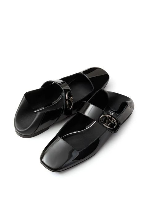 Valentino Garavani VLogo Locket Mary-Jane ballet flats - Black